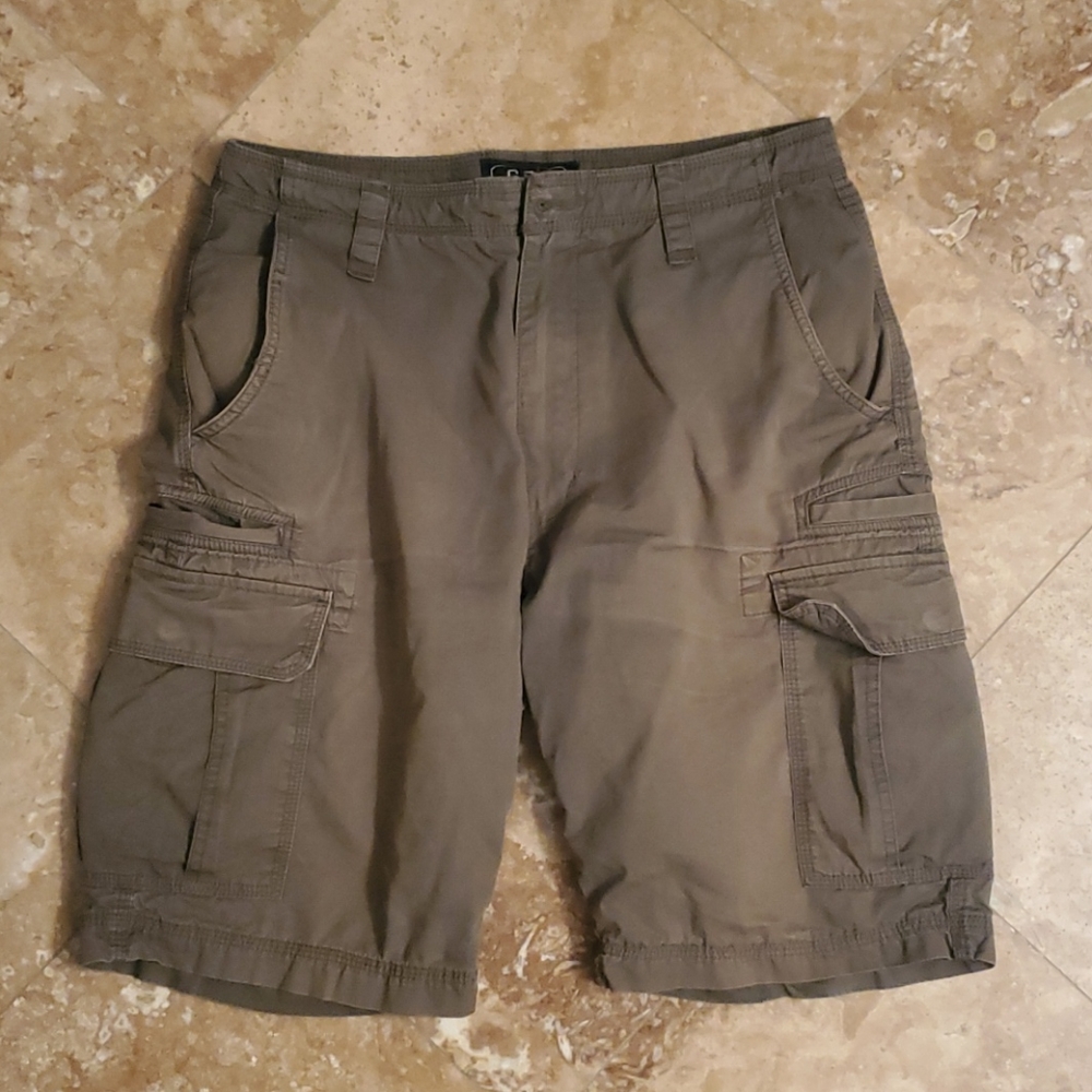 Dark Green Cargo Shorts